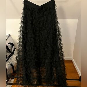 Choklate - M - Black Tiered Ruffle Skirt